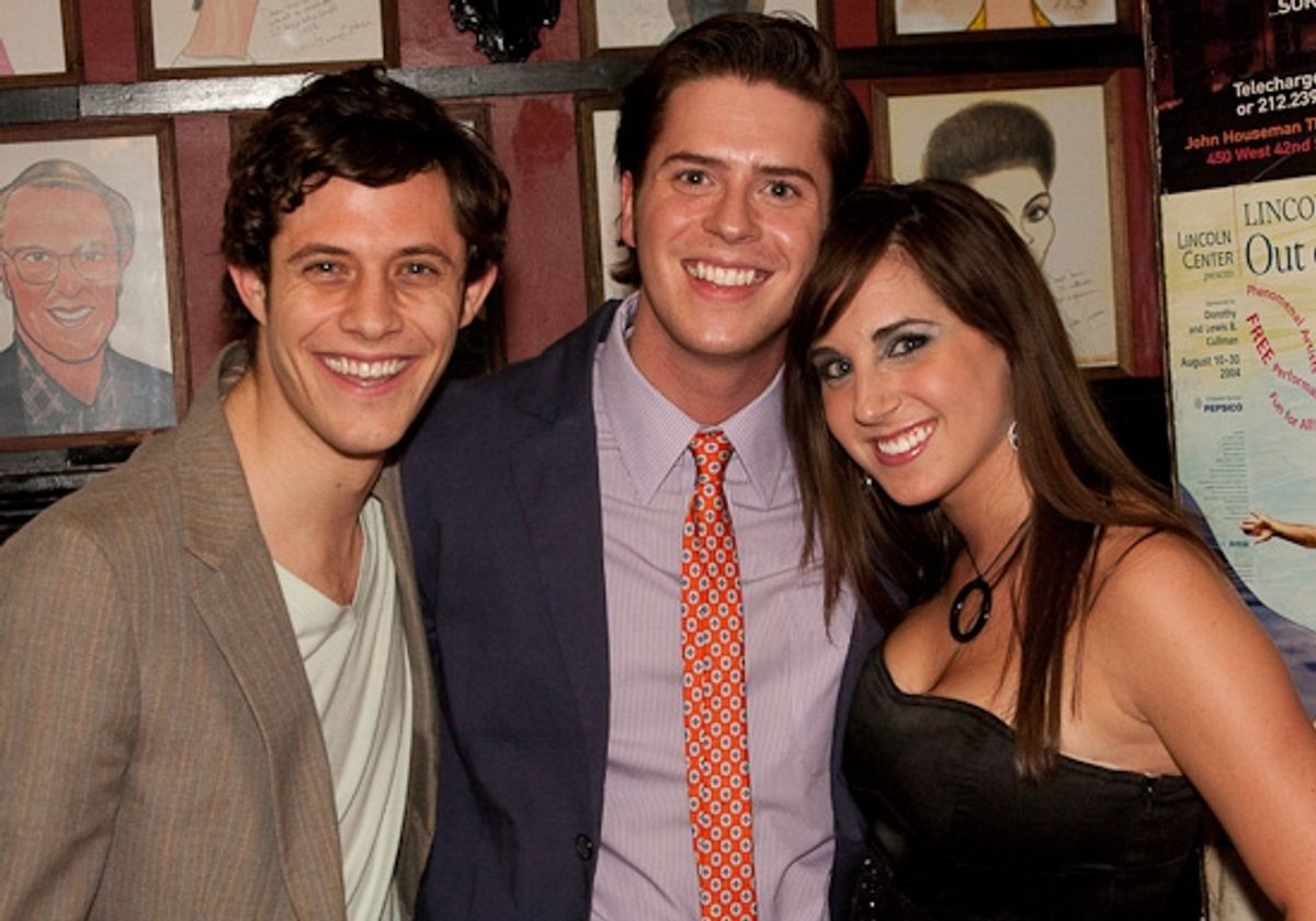 Kyle Harris, Jake Wilson and Dani Spieler at THE BATTERY'S DOWN Celebrates Season 2 at Sardi's