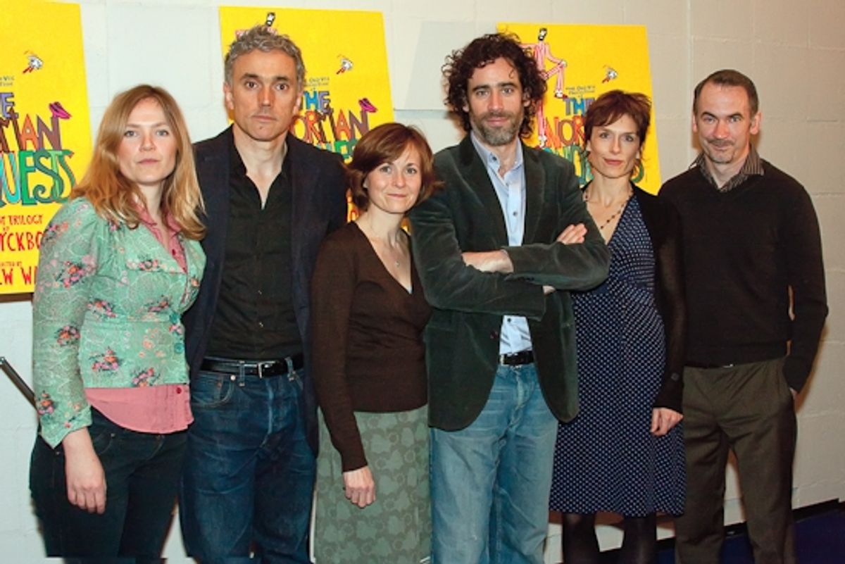 Jessica Hynes, Ben Miles, Amanda Root, Stephen Mangan, Amelia Bullmore, and Paul Ritter at 