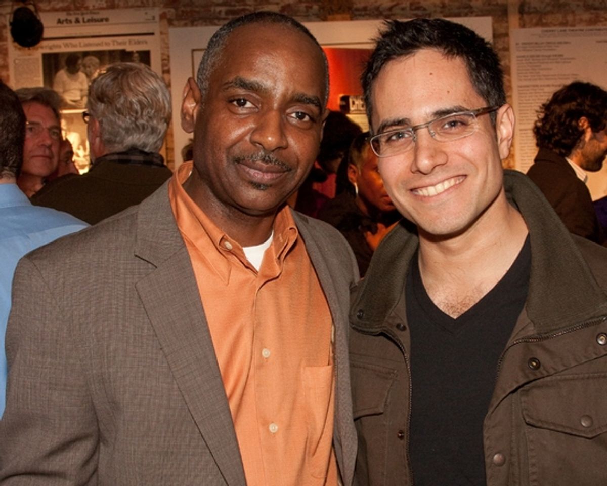 James King and Rajiv Joseph at MENTOR PROJECT Event With Edward Albee Held On 4/2