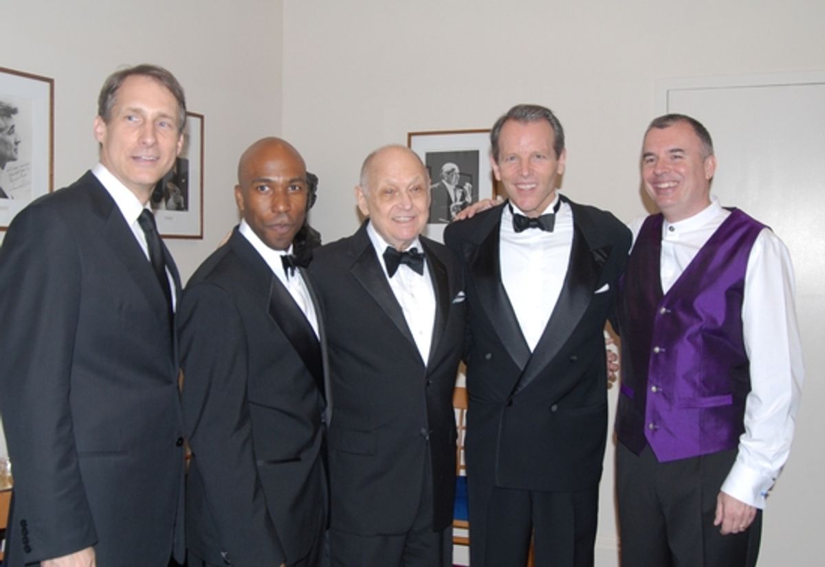Gregg Edelman, Eric Jordan Young, Charles Strouse, Stephen Bogardus and Martin Yates at 