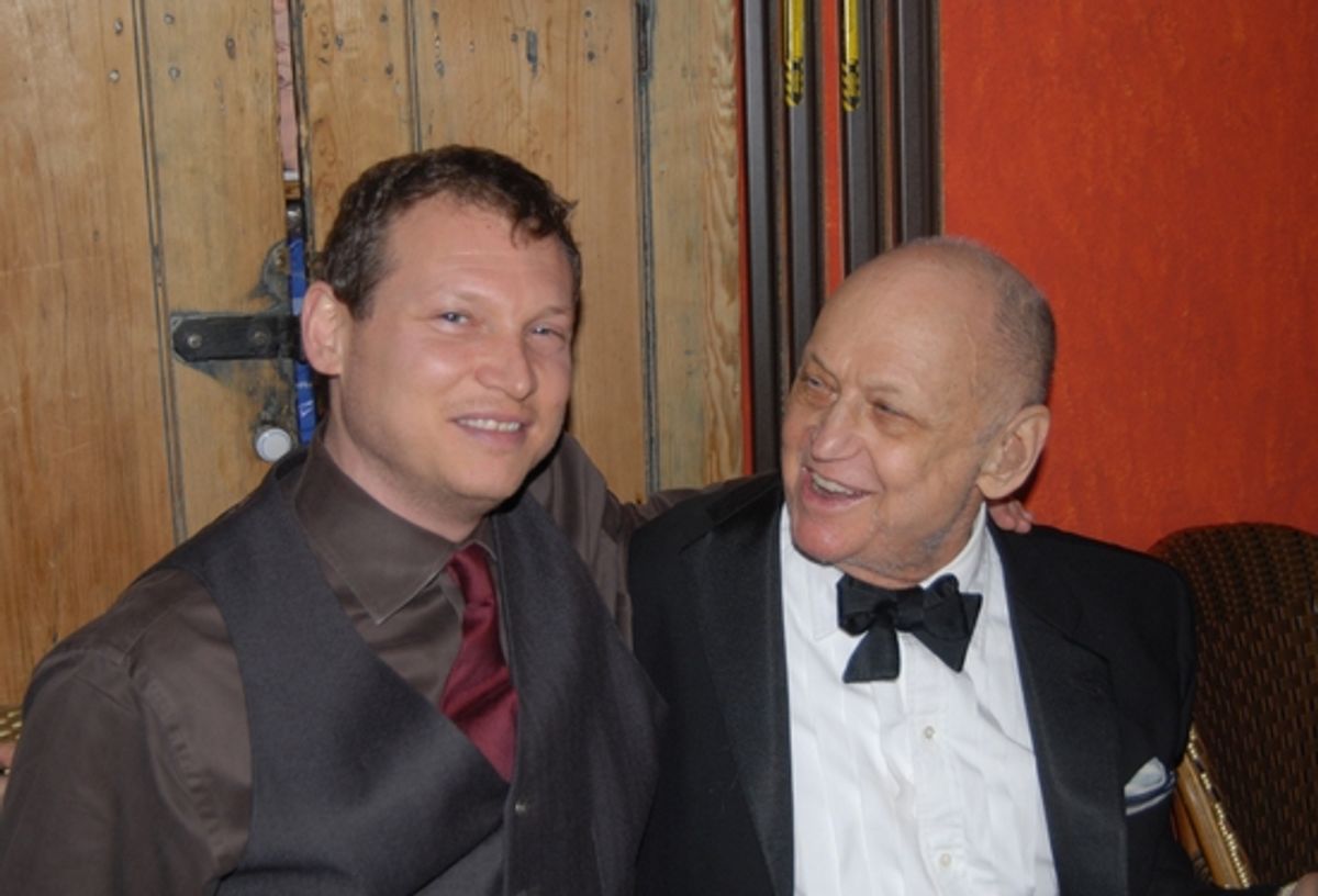 Benjamin Strouse and his dad Charles Strouse at The Best of Charles Strouse at Carnegie Hall