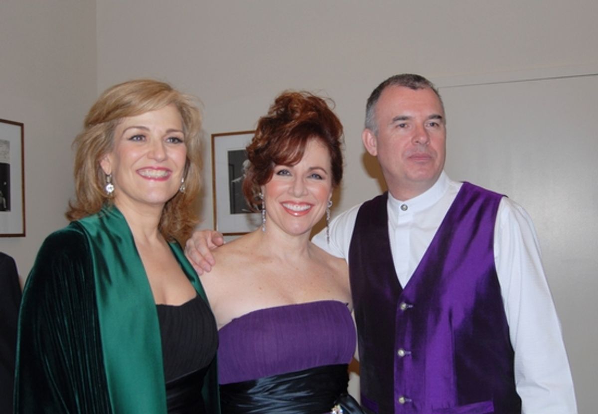 Karen Mason, Debbie Gravitte, and Martin Yates at 