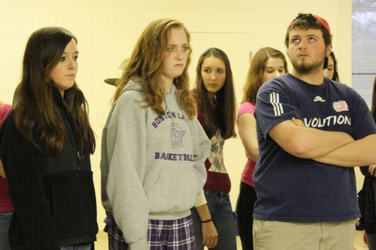 Olivia Cawley, Ellie Brigida, and Billy Thompson at 