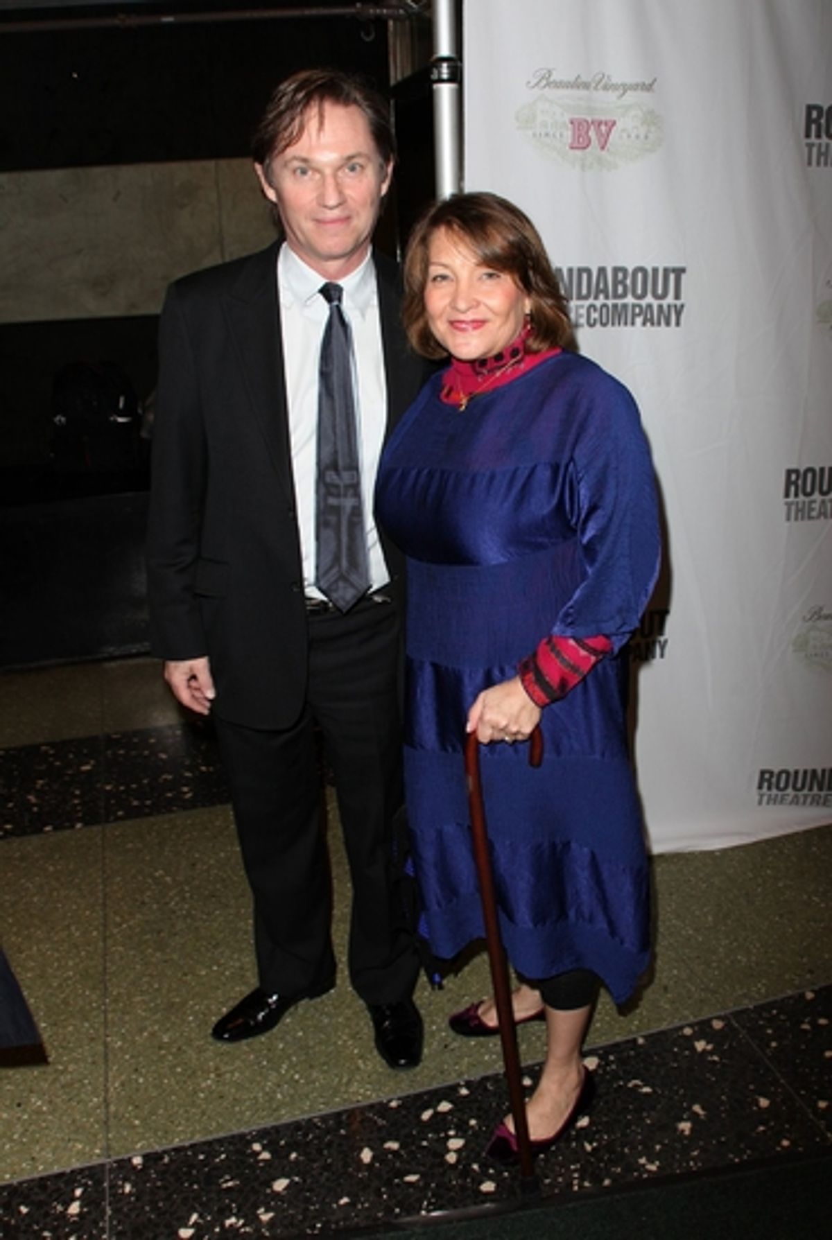 Richard Thomas with wife, Georgiana Bischoff at Roundabout Theatre Company Spring Gala Part II