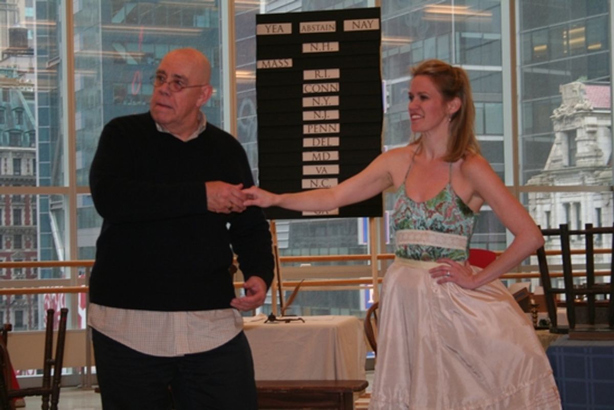 Conrad John Schuck and Lauren Kennedy at 