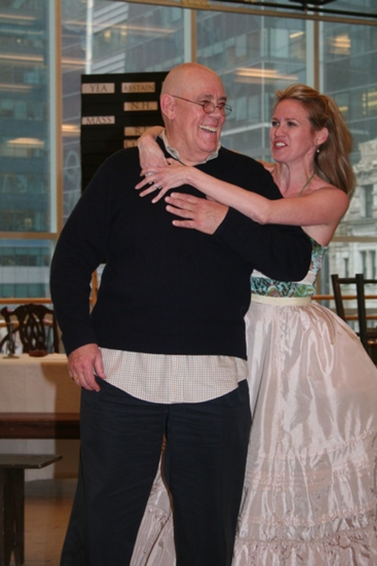 Conrad John Schuck and Lauren Kennedy at 