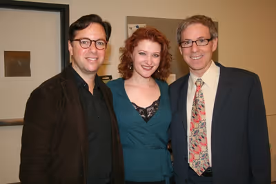 Gordon Greenberg, Kerry O'Malley and Patrick Parker Photo