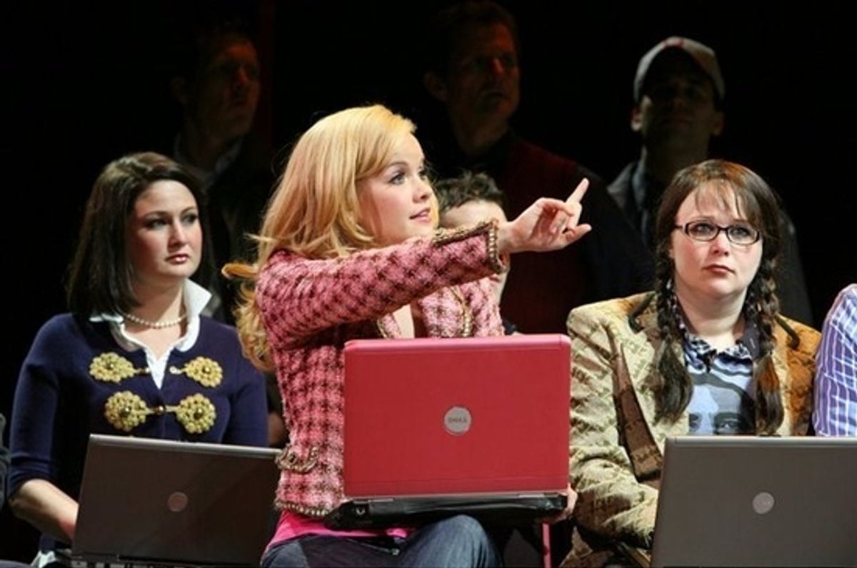 Megan Lewis, Becky Gulsvig, Gretchen Burghart and cast at 