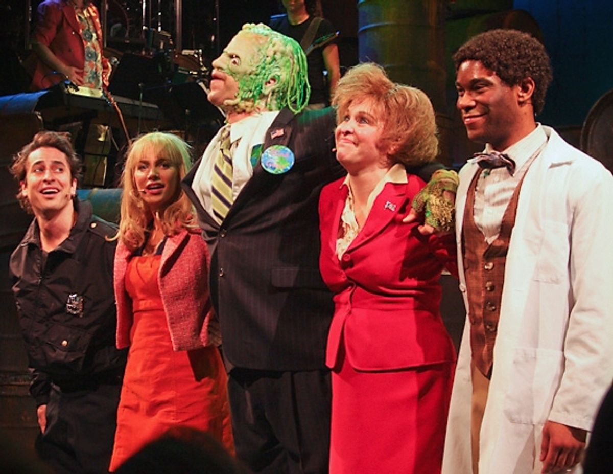 Matthew Saldivar, Sara Chase, Nick Cordero, Nancy Opel and Demond Green at 