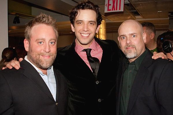 Jed Abrahams, Nick Cordero, and Pete Kaiser Photo