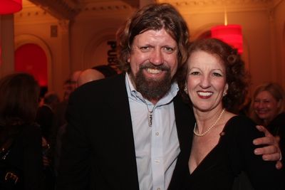 The Public Theater Artistic Director Oskar Eustis and Audrie Neenan ("Hildegarde") Photo