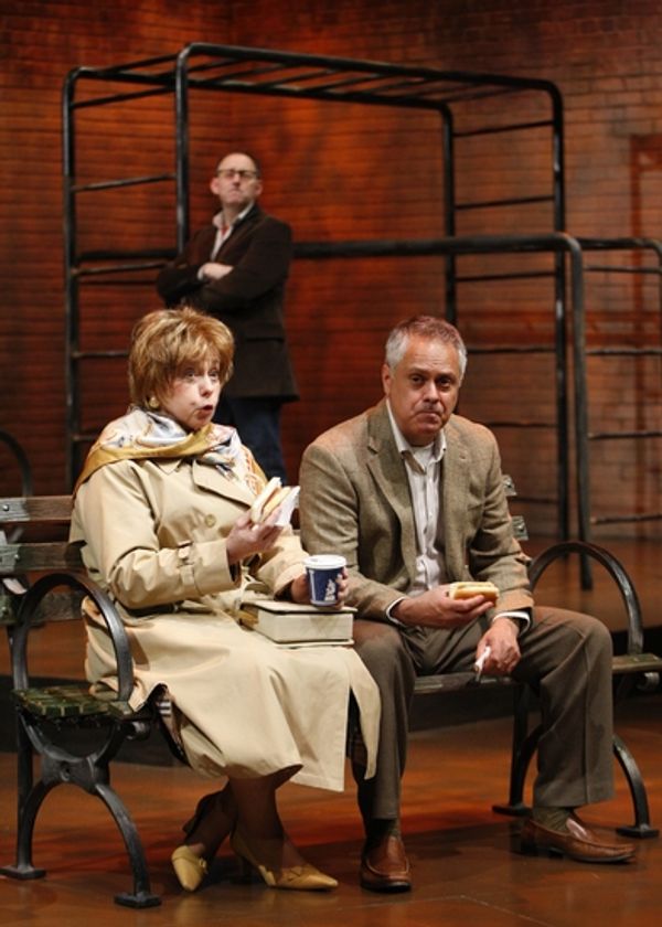 Arye Gross, background, Jenny O'Hara and Matthew Arkin Photo
