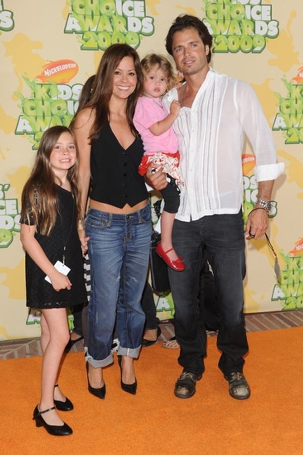 Brooke Burke and David Charvet with family Photo