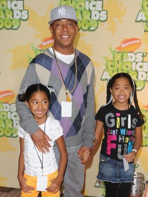 Aoki Lee Simmons, Russell Simmons and Ming Lee Simmons Photo