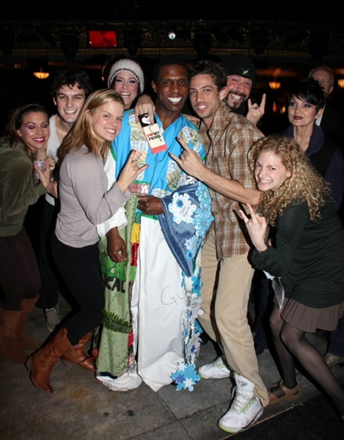 Angel Reed, Wesley Taylor, Amy Spanger, Andre Ward, James Carpinello, Adam Dannheisser, Lauren Molina and the cast at 