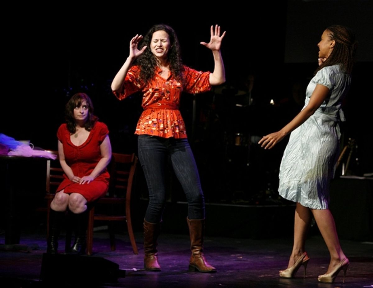 Rachel Dratch, Mandy Gonzalez and Tracie Thoms at The 24 Hour Musicals - 'RACHEL SAID SORRY'