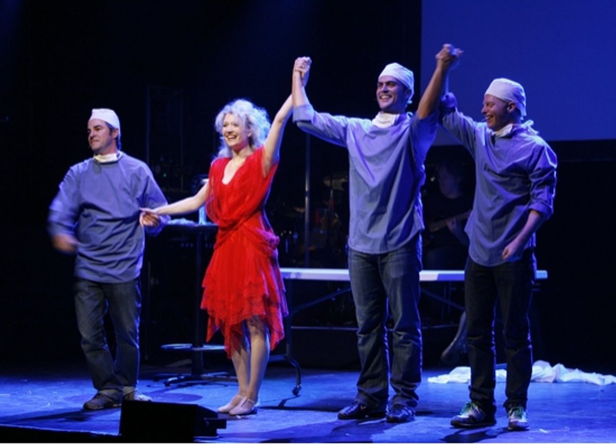 Roger Bart, Scarlett Strallen, Cheyenne Jackson and Jesse Tyler Ferguson at 