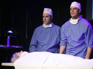 Roger Bart, Scarlett Strallen and Cheyenne Jackson Photo