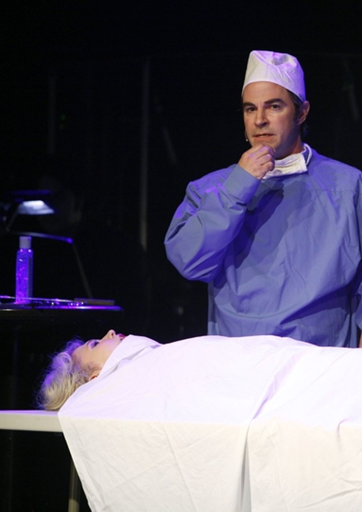 Roger Bart and  Scarlett Strallen at The 24 Hour Musicals - 'DR. WILLIAMS' 