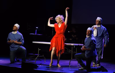Cheyenne Jackson, Scarlett Strallen, Roger Bart and Jesse Tyler Ferguson Photo
