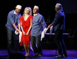 Cheyenne Jackson, Roger Bart, Scarlett Strallen and Jesse Tyler Ferguson Photo