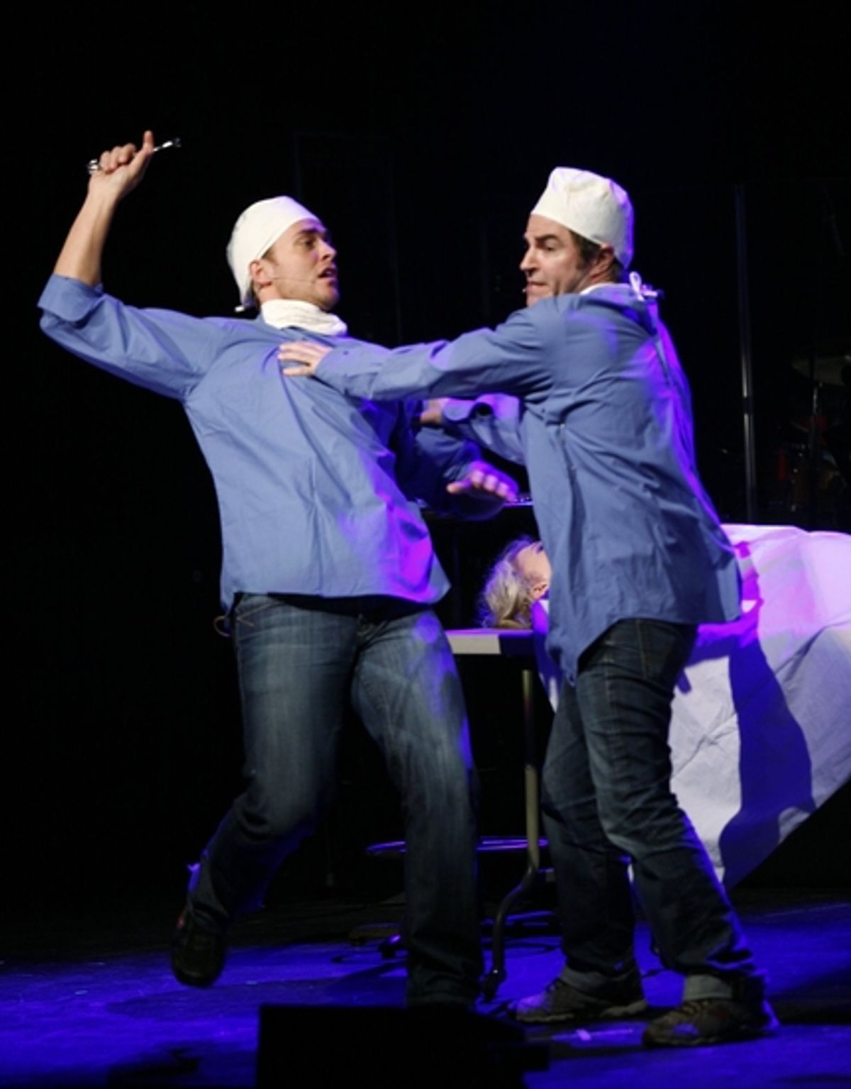Cheyenne Jackson and Jesse Tyler Ferguson at The 24 Hour Musicals - 'DR. WILLIAMS' 