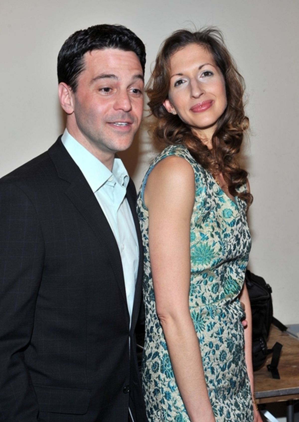 David Alan Basche and Alysia Reiner at OUR TIME Benefit Gala