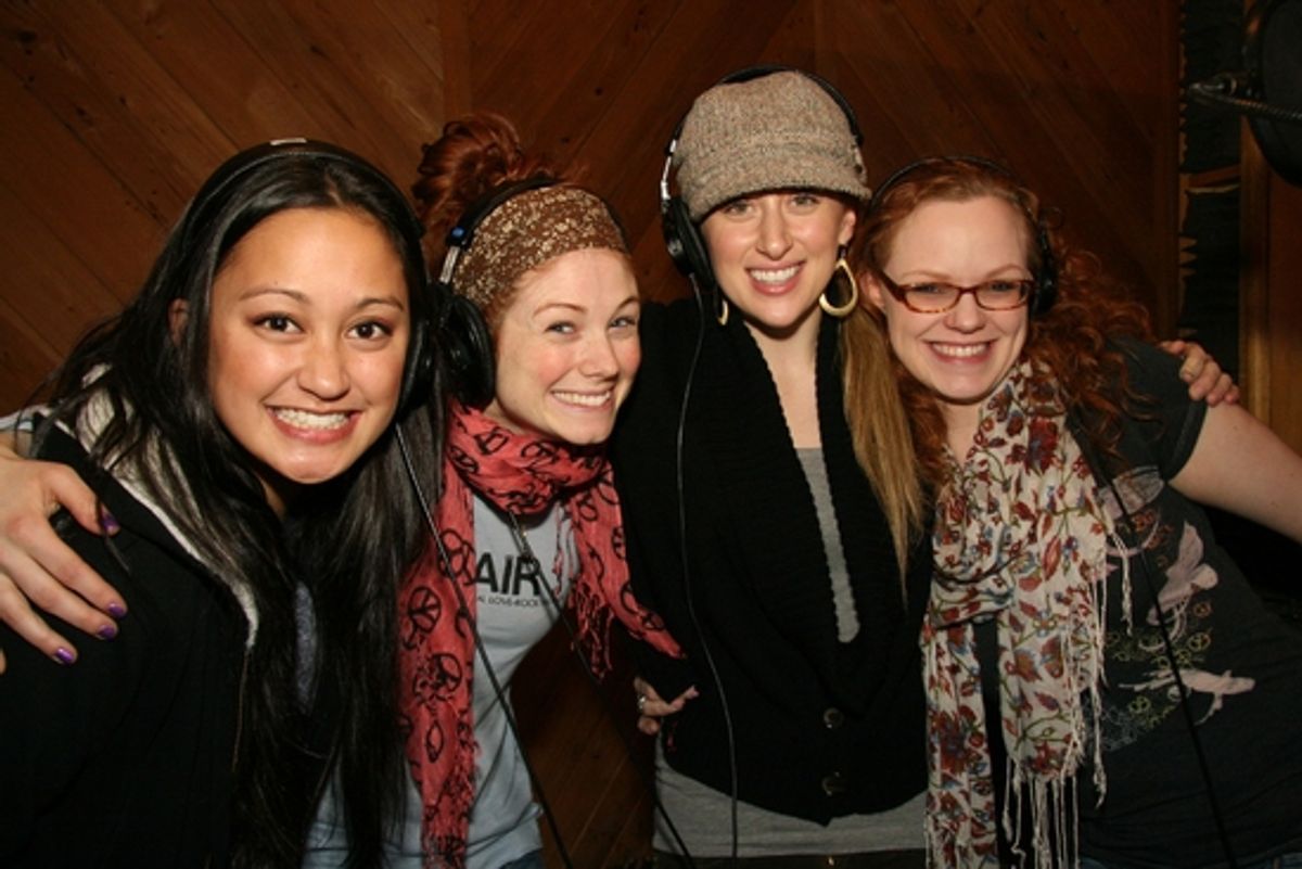 Kaitlin Kiyan, Allison Case, Caissie Levy and Megan Reinking at 