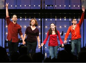 Robert Spencer, Alice Ripley, Jennifer Damiano and Adam Chandler-Berat Photo