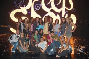 Josh Strickland, Mel B, Miss USA Crystle Stewart and the cast of PEEP SHOW Photo