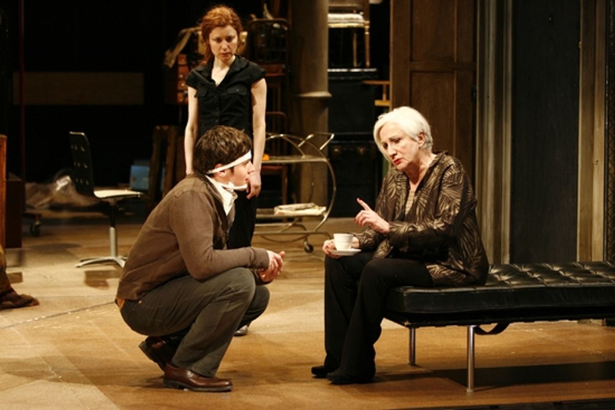 Jonathan Groff, Olympia Dukakis, andSusan Pourfar at 
