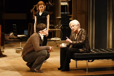 Jonathan Groff, Olympia Dukakis, andSusan Pourfar Photo