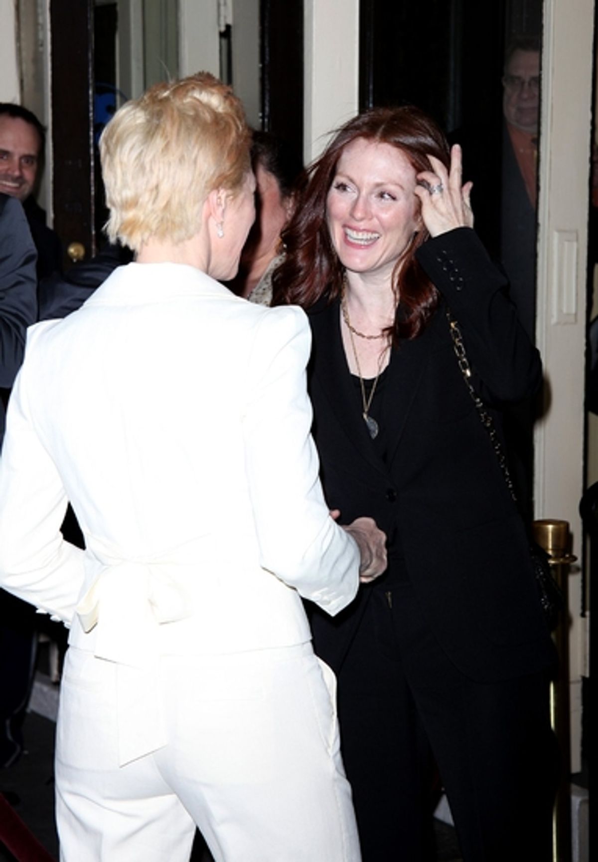 Julianne Moore and Edie Falco at 