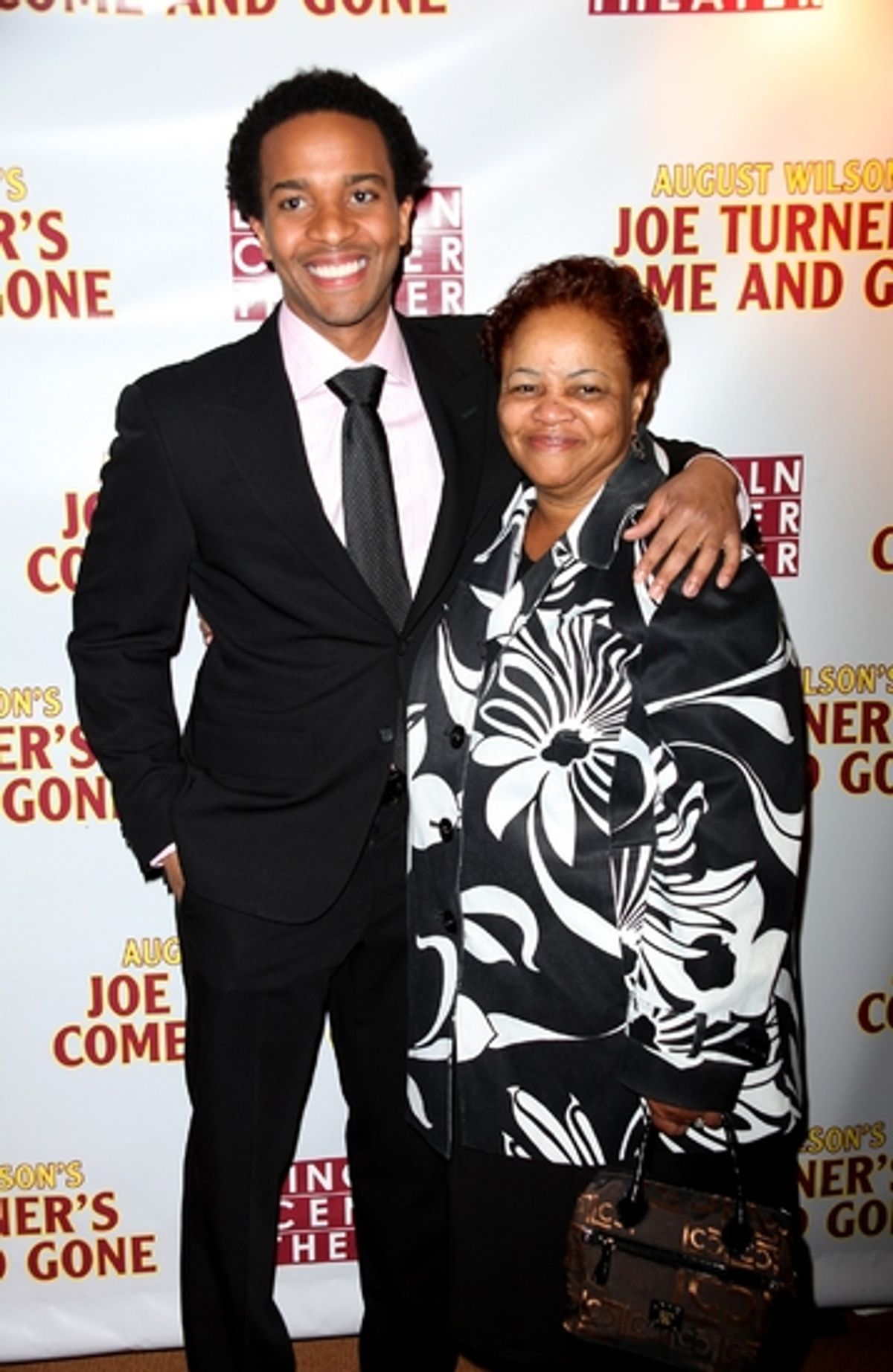 Andre Holland with his mom

 at 