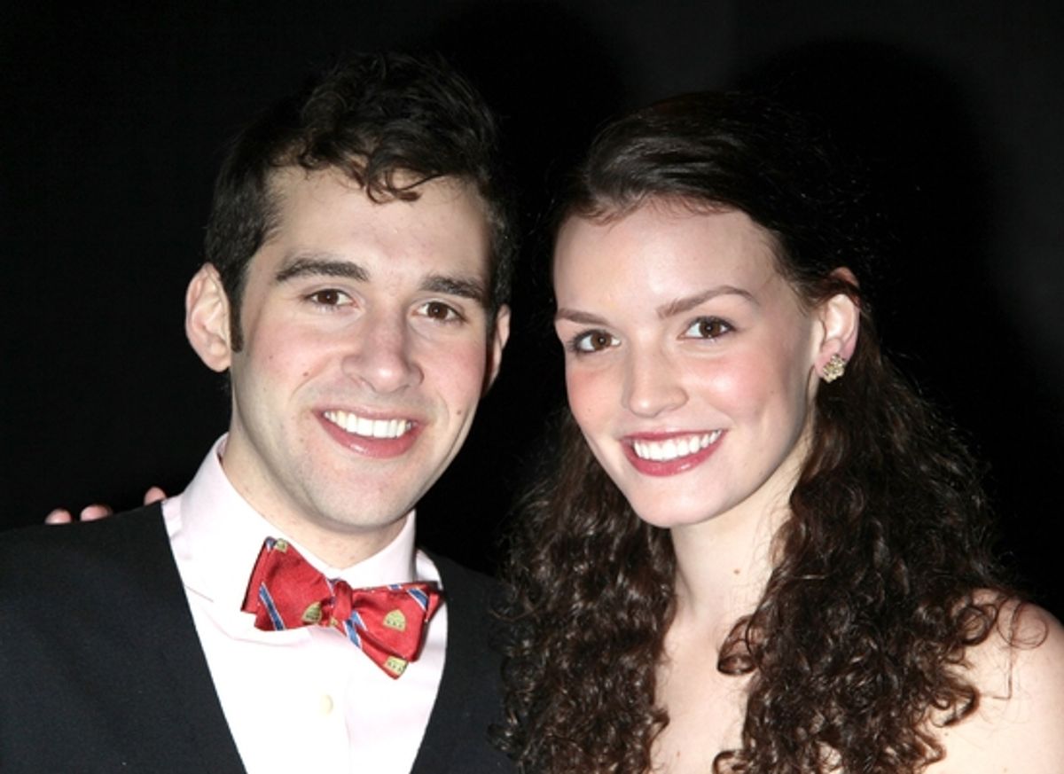 Adam Chanler-Berat and Jennifer Damiano at 
