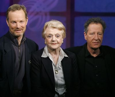 Bill Irwin, Angela Lansbury and Geoffrey Rush Photo