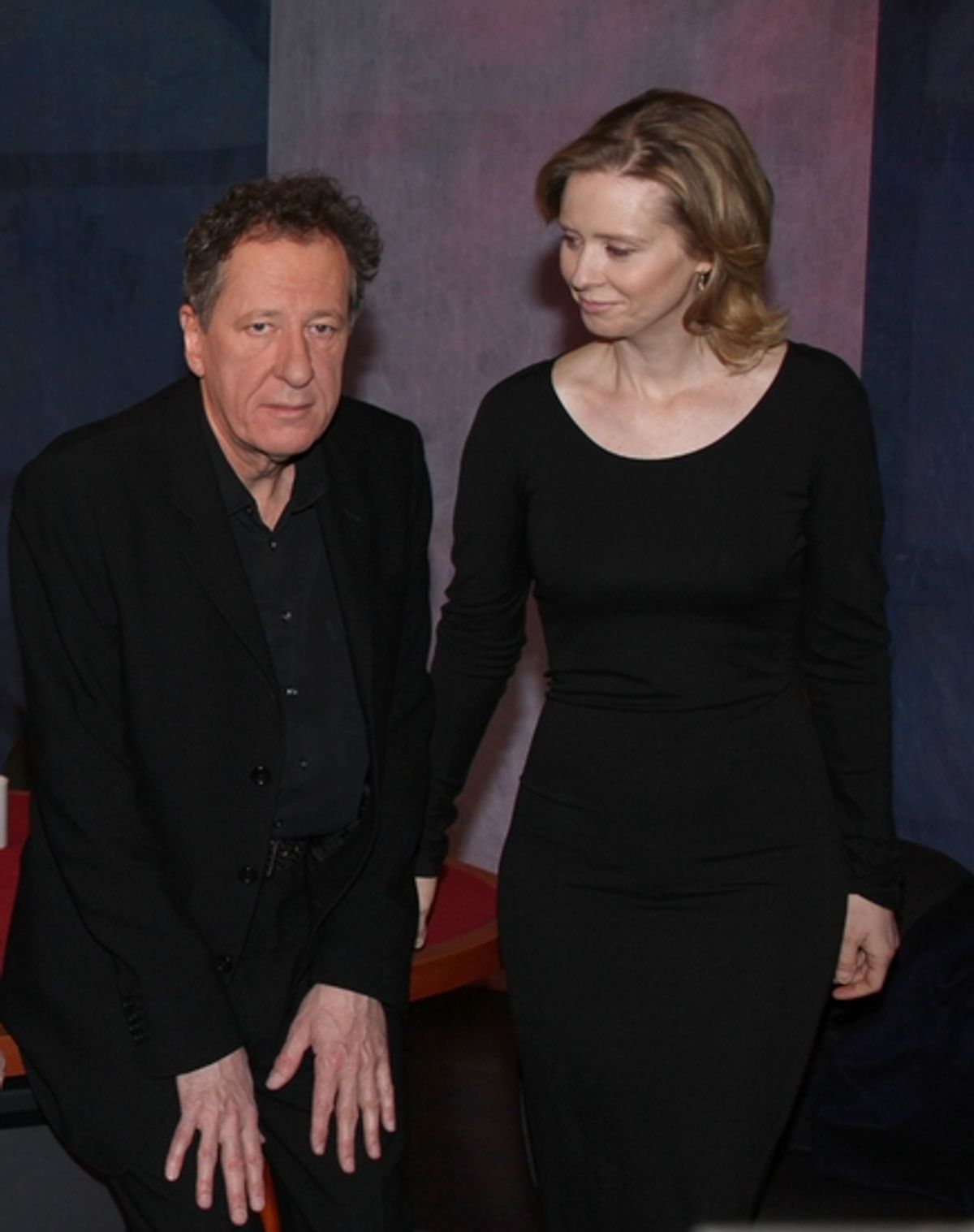 Geoffrey Rush and Cynthia Nixon at 
