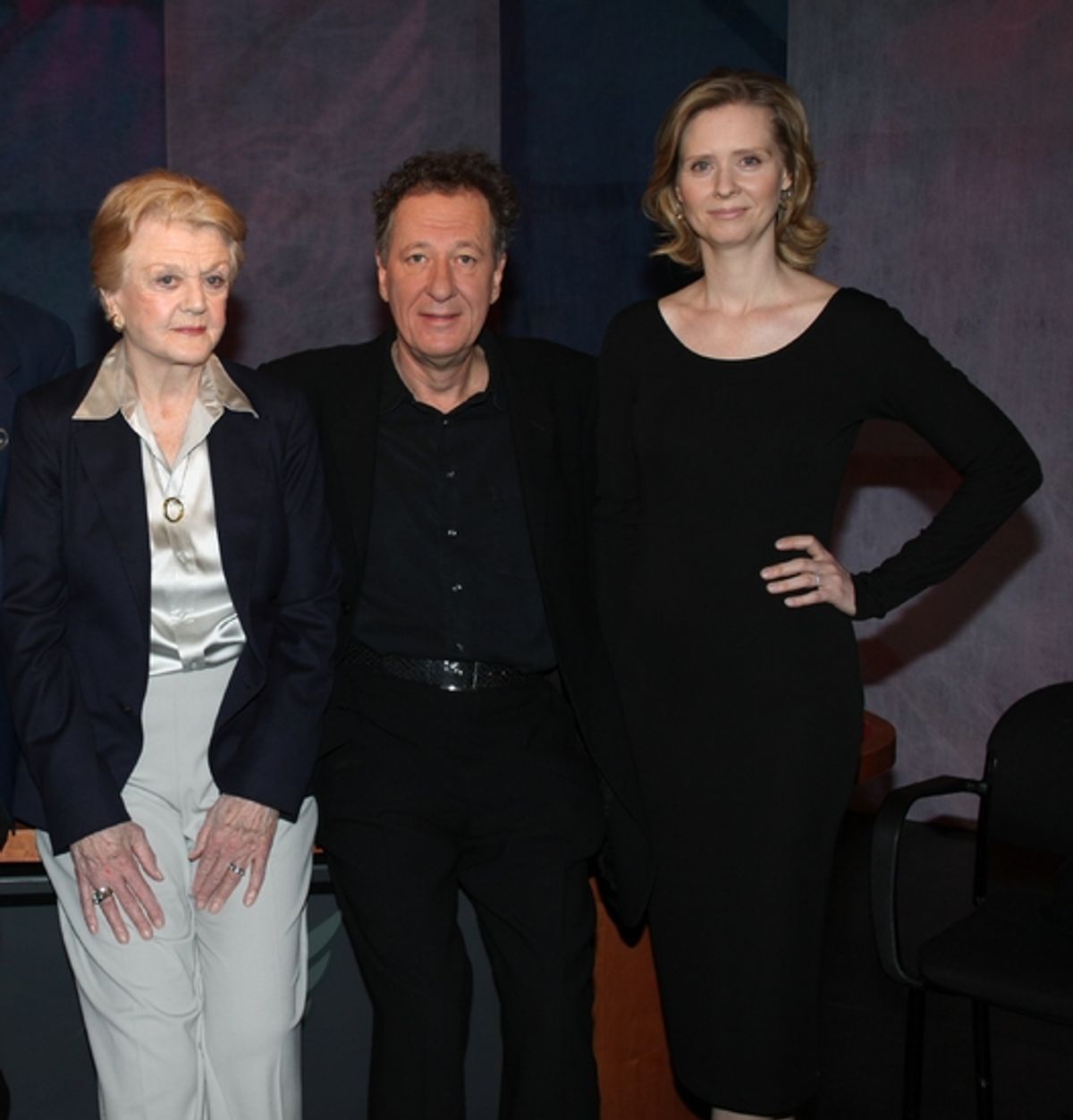 Angela Lansbury, Geoffrey Rush and Cynthia Nixon at 
