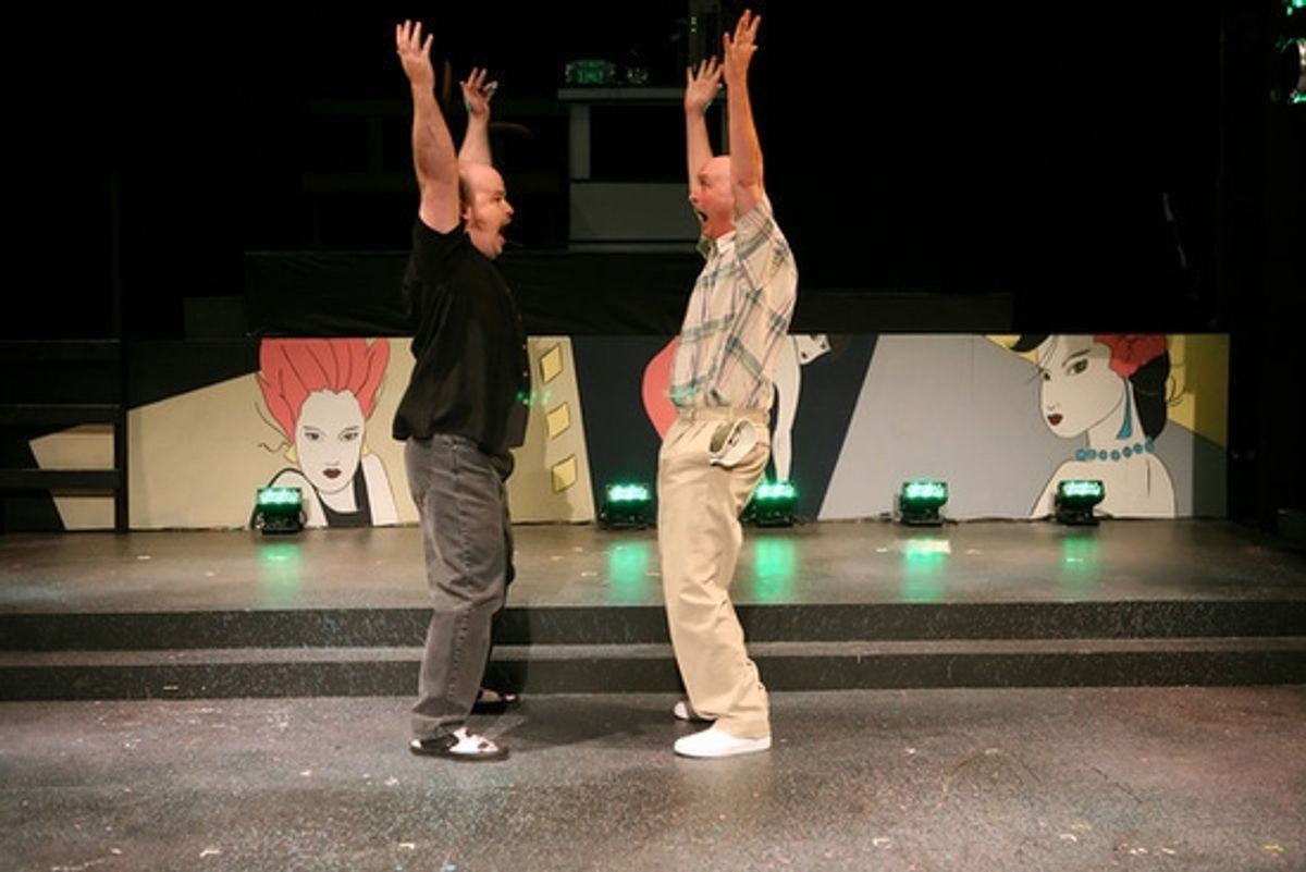 Mike Hall and Sean  Parker at 