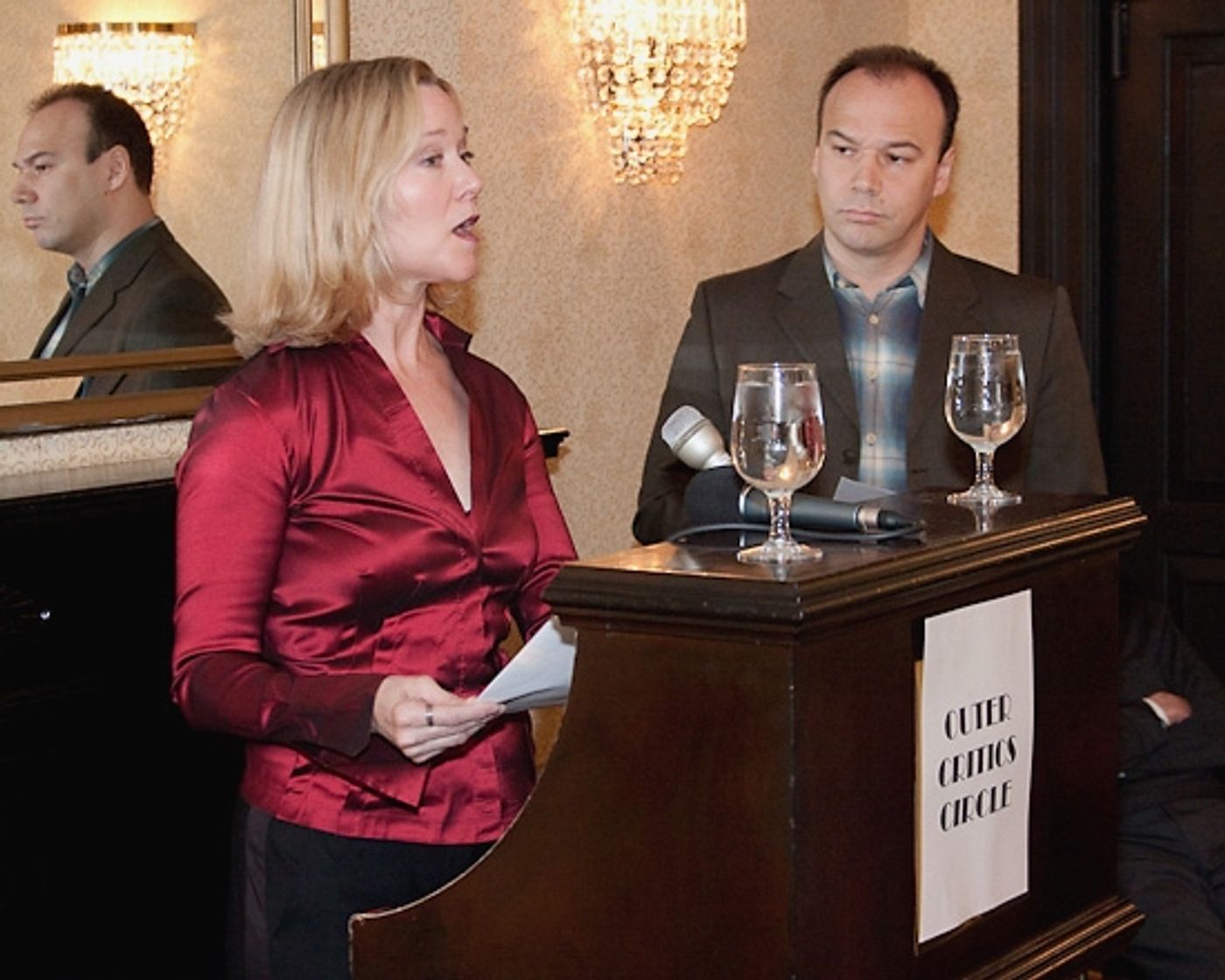 Photo Coverage: Luker & Burstein Announce Outer Critics Circle Nominations Photo Coverage: Luker & Burstein Announce Outer Critics Circle Nominations Image