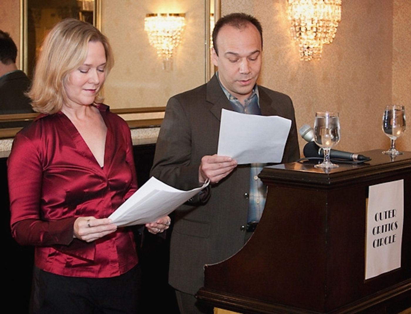 Photo Coverage: Luker & Burstein Announce Outer Critics Circle Nominations Photo Coverage: Luker & Burstein Announce Outer Critics Circle Nominations Image