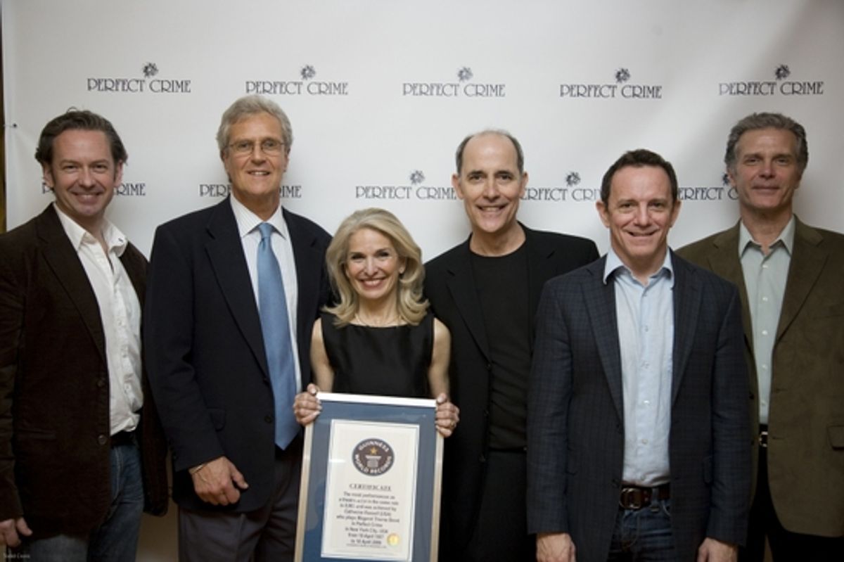 Don Noble, Perfect Crime executive producer Armand Hyatt, Catherine Russell, Robert Emmet Lunney, Michael Brian Dunn and Richard Shoberg at 