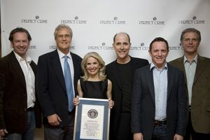 Don Noble, Perfect Crime executive producer Armand Hyatt, Catherine Russell, Robert E Photo