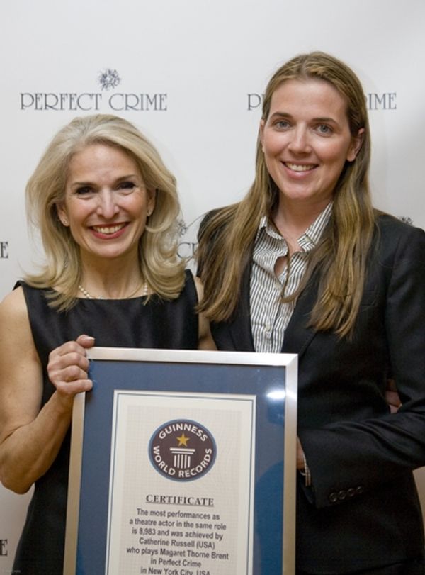 Catherine Russell and Guinness World Records representative Laura Plunkett Photo