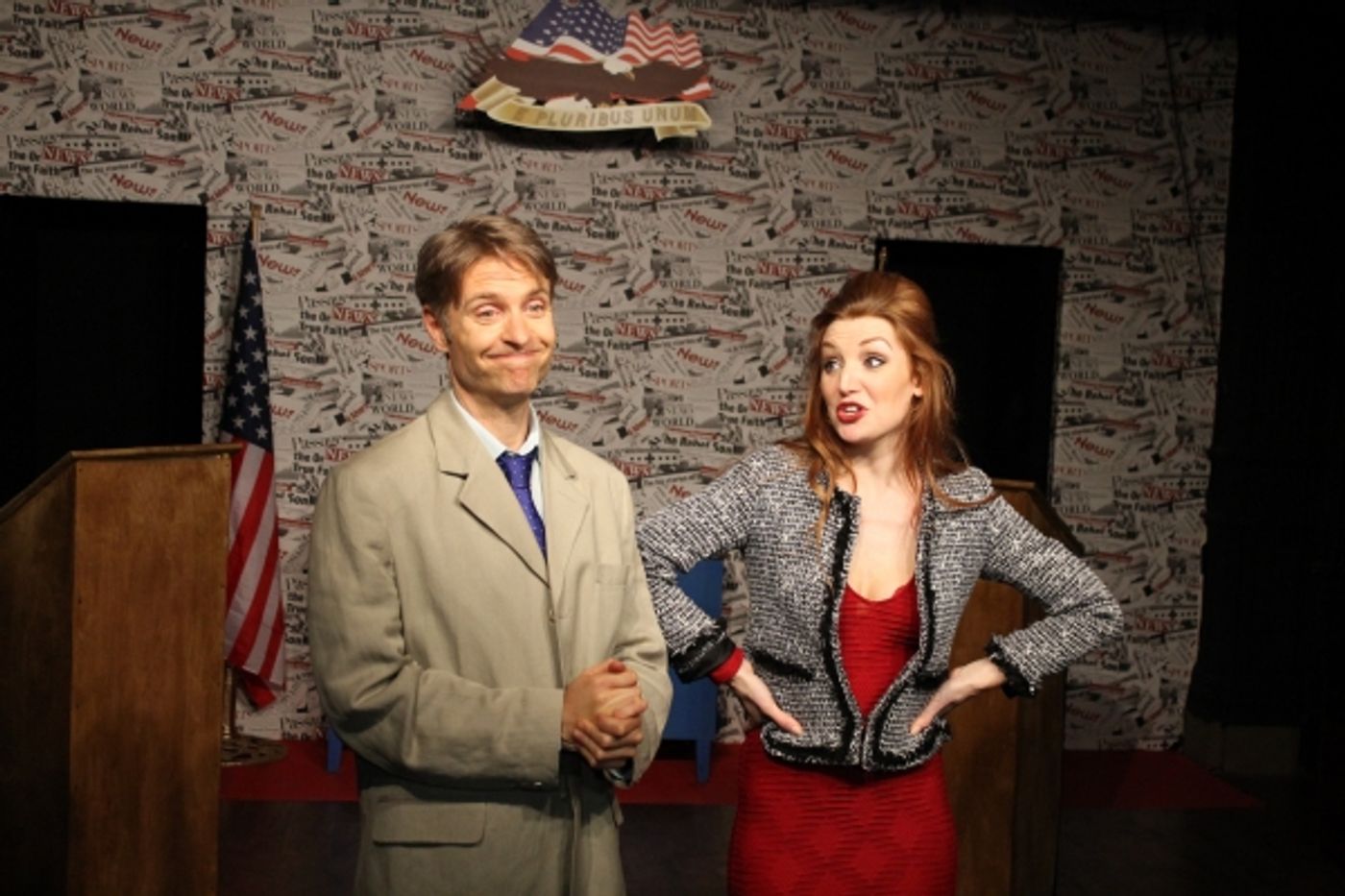 Exclusive Photo Flash: First Look at VOTE FOR ME - A MUSICAL DEBATE at London Theatre Workshop  Image