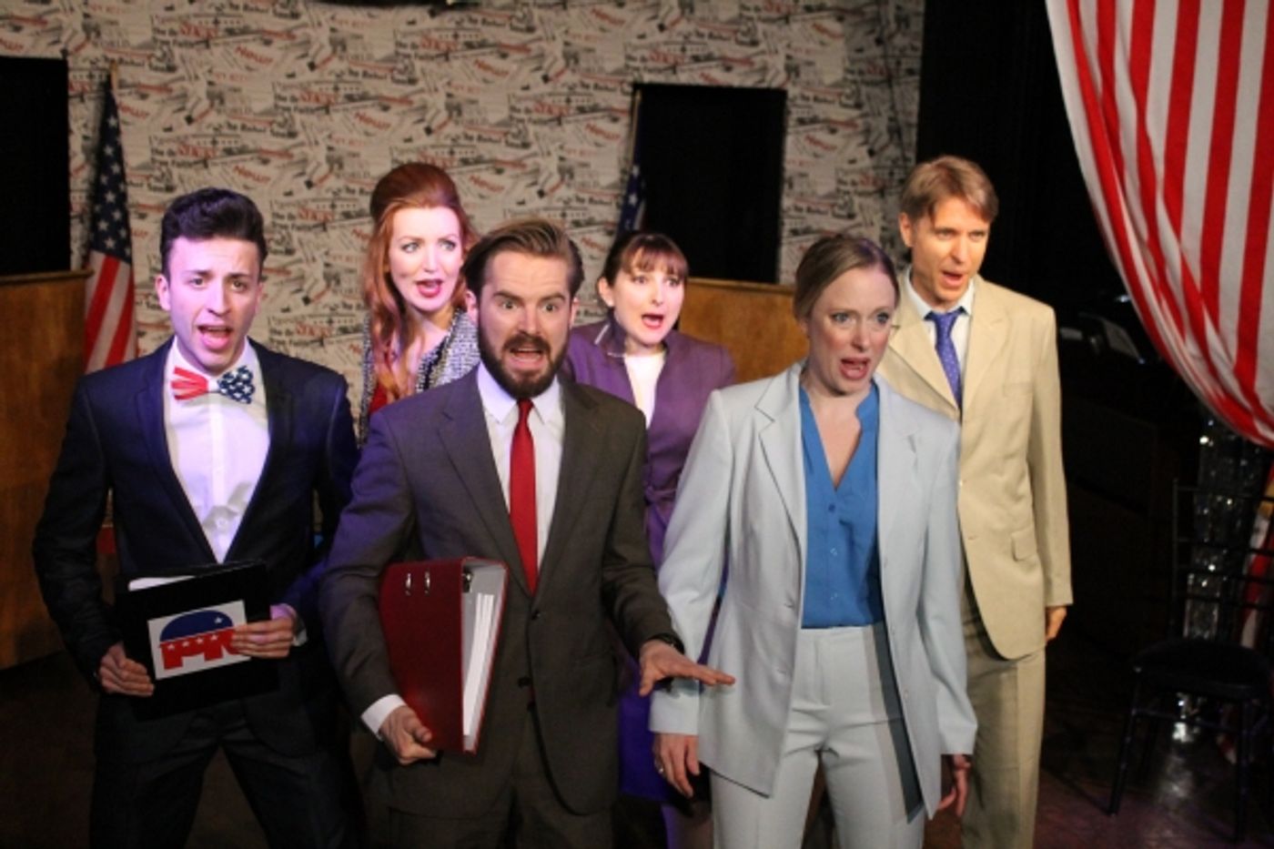 Exclusive Photo Flash: First Look at VOTE FOR ME - A MUSICAL DEBATE at London Theatre Workshop  Image