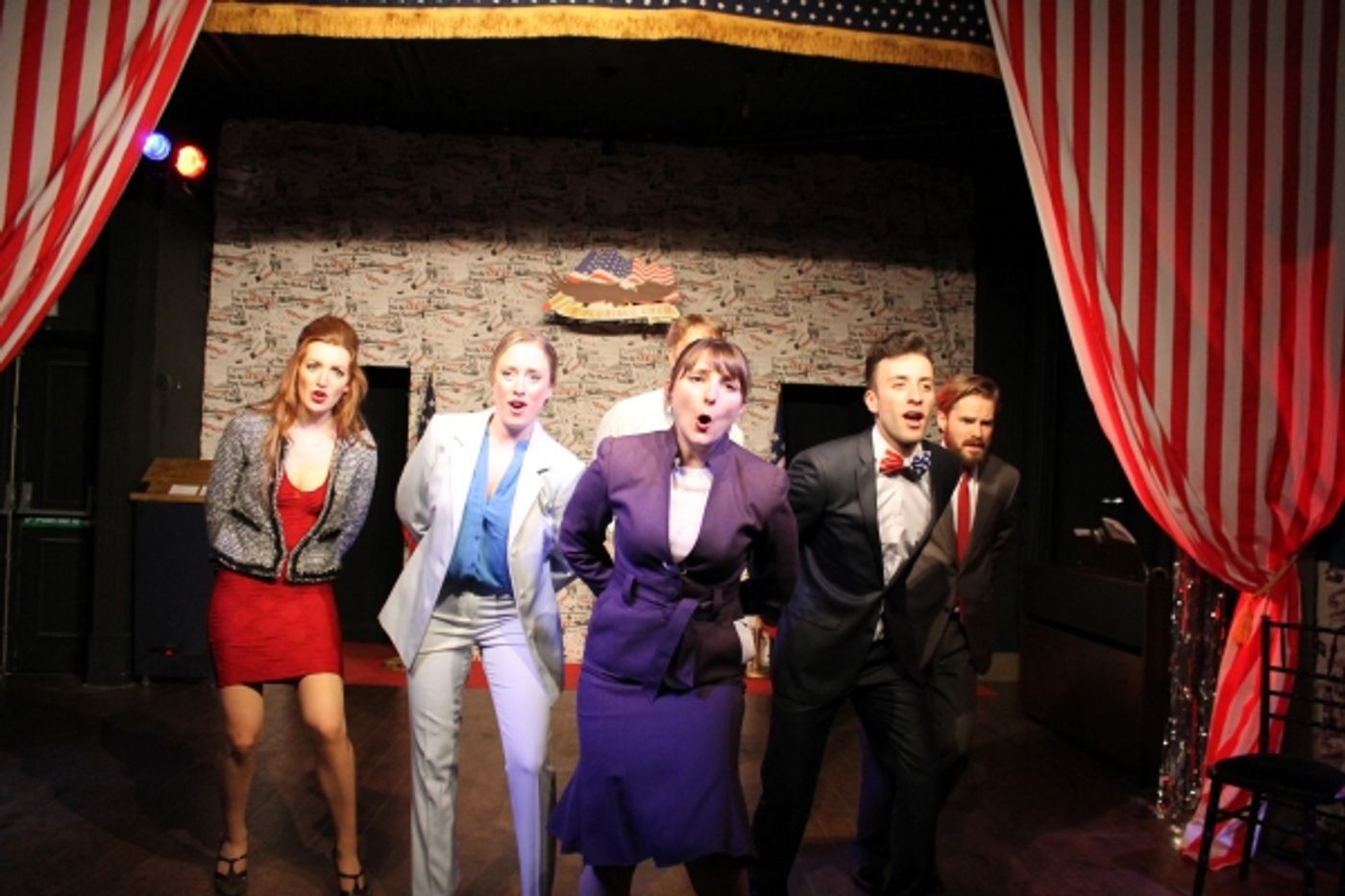 Exclusive Photo Flash: First Look at VOTE FOR ME - A MUSICAL DEBATE at London Theatre Workshop  Image
