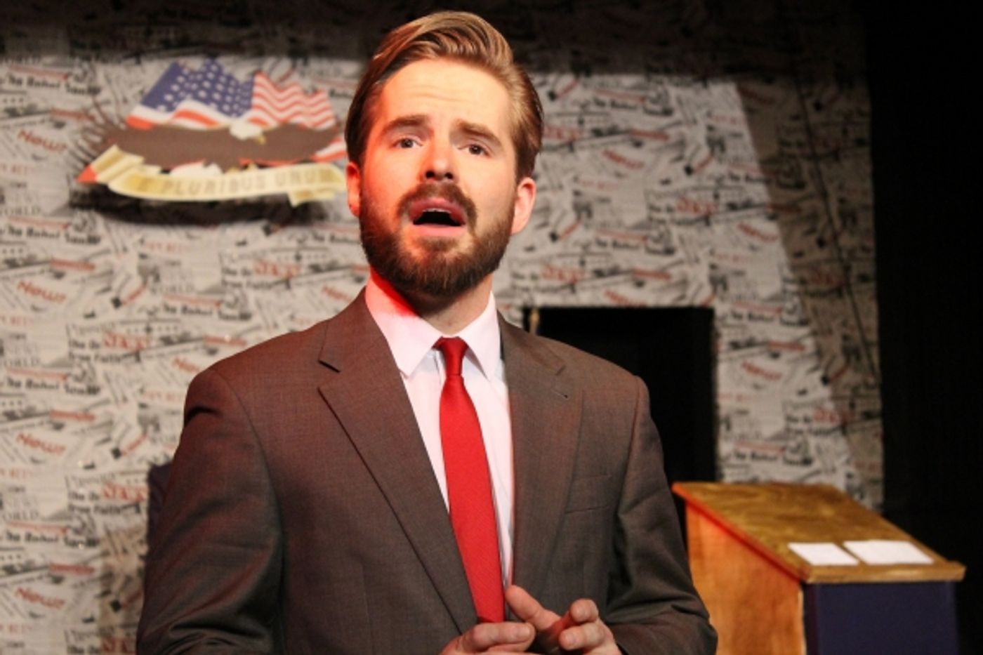 Exclusive Photo Flash: First Look at VOTE FOR ME - A MUSICAL DEBATE at London Theatre Workshop  Image