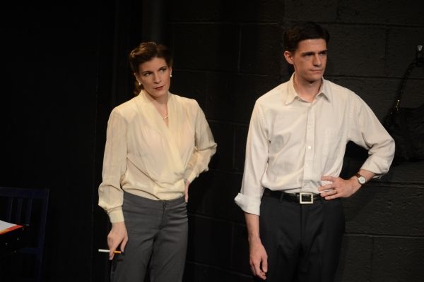 Kristen Gehling and Colin Fisher as Margo Jones and Eddie Dowling Photo