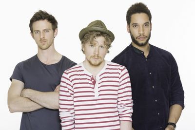 James Northcote (Mr Darcy), Adam Buchanan (Mr Bingley) and Royce Pierreson (Mr Wickha Photo